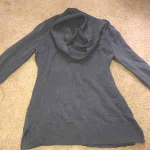 Super cute Grey Sweater with attached scarf